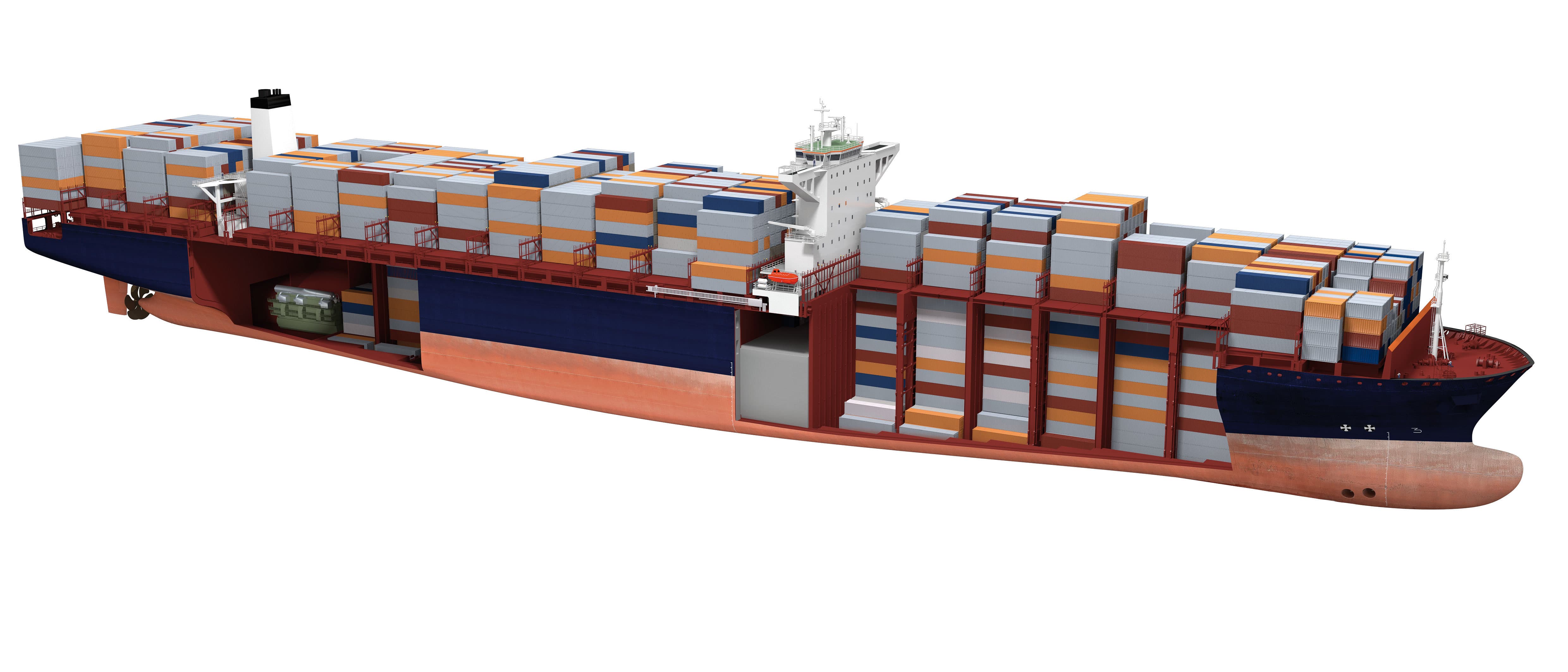 3D Model Containership